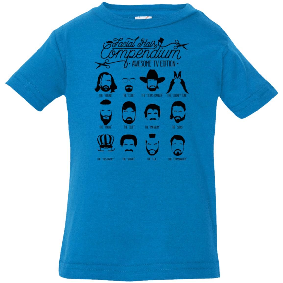 The TV Facial Hair Compendium Infant Premium T-Shirt