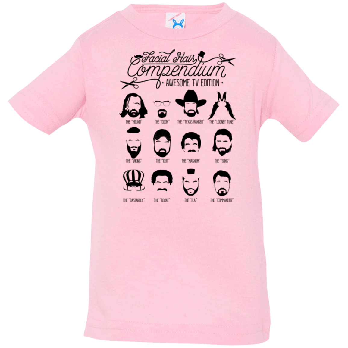 The TV Facial Hair Compendium Infant Premium T-Shirt