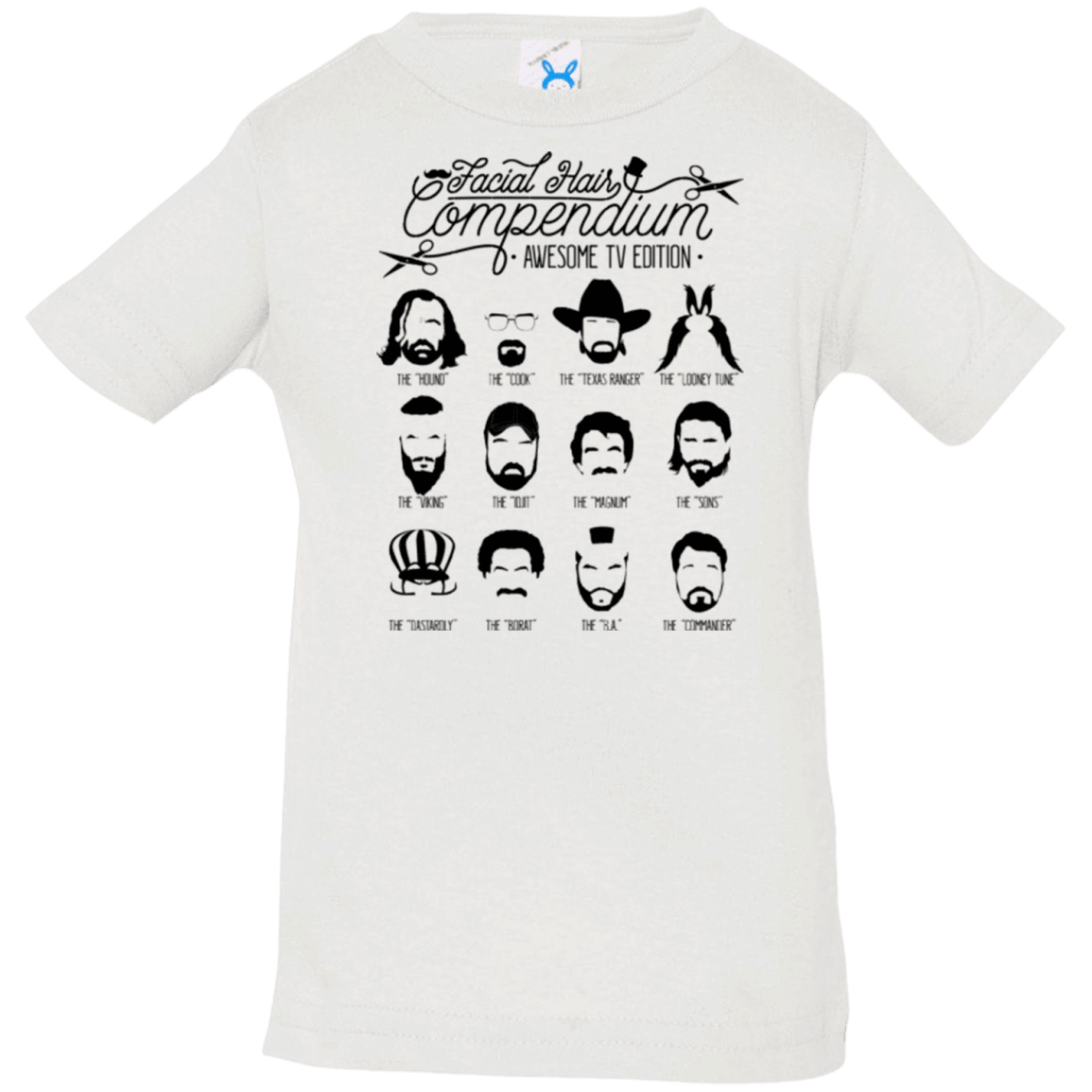 The TV Facial Hair Compendium Infant Premium T-Shirt