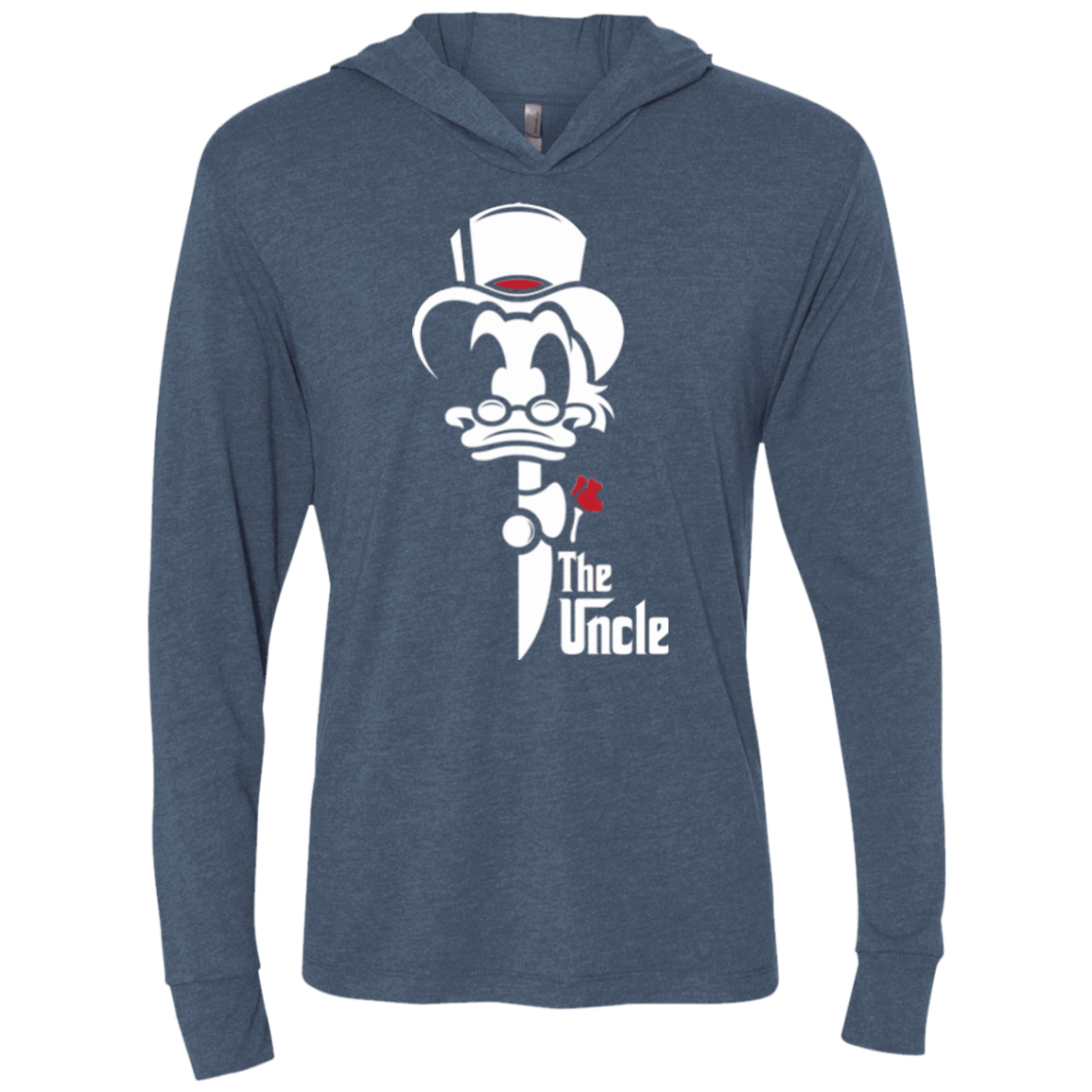 T-Shirts Indigo / X-Small The Uncle Triblend Long Sleeve Hoodie Tee