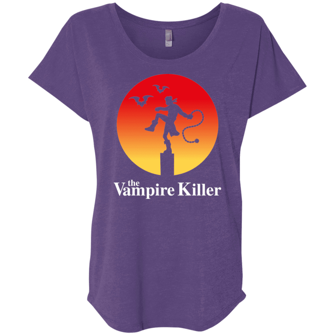 T-Shirts Purple Rush / X-Small The Vampire Killer Triblend Dolman Sleeve