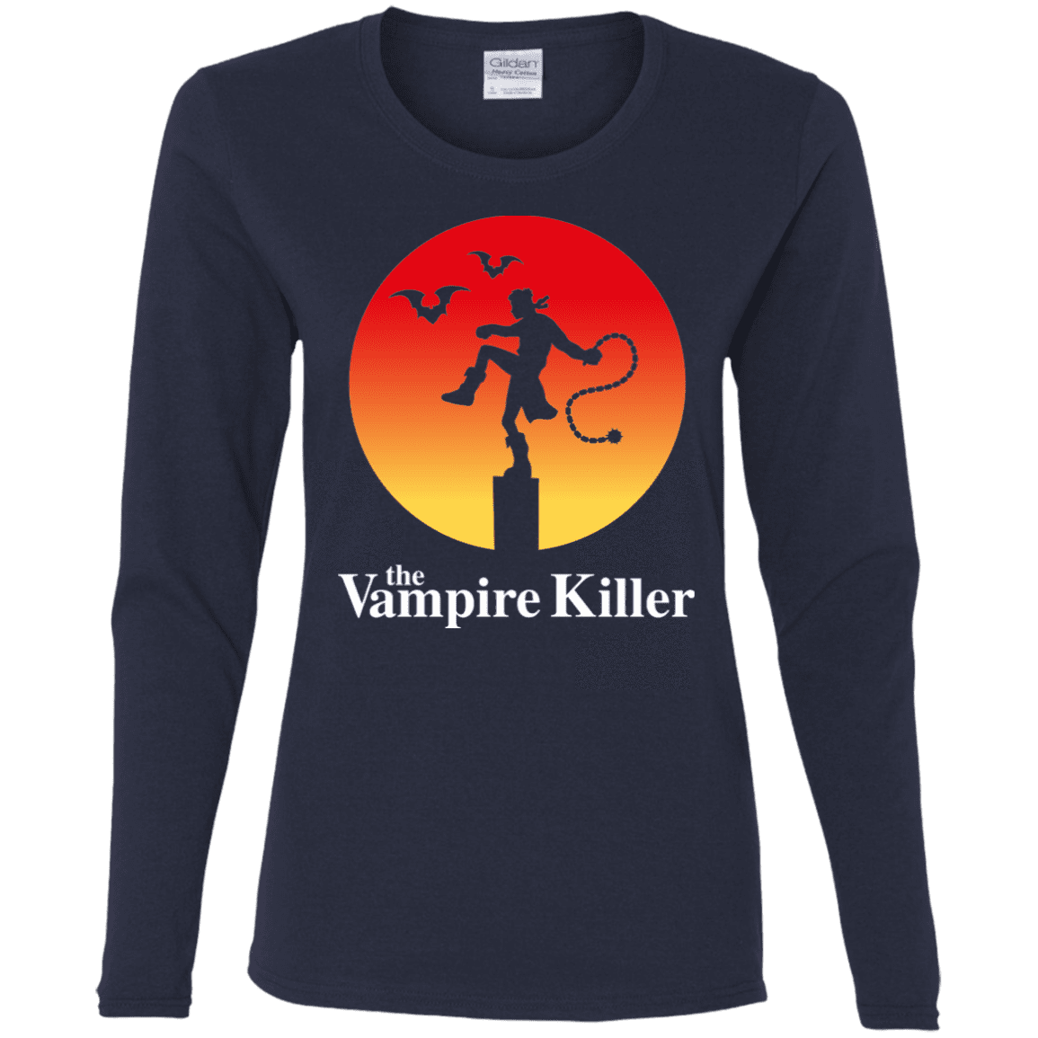 T-Shirts Navy / S The Vampire Killer Women's Long Sleeve T-Shirt