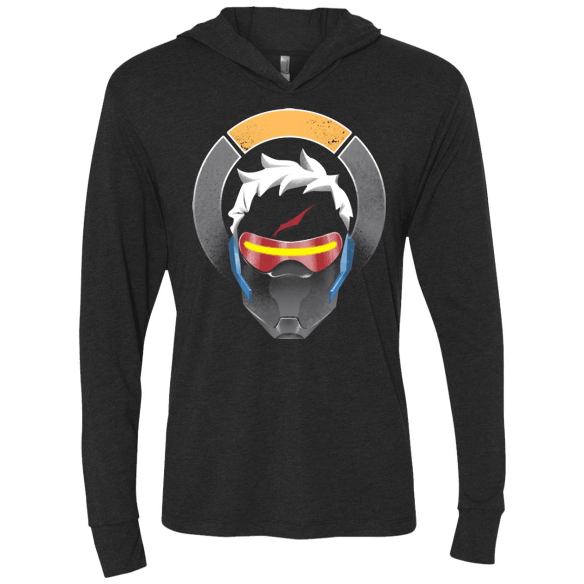 T-Shirts Vintage Black / X-Small The Vigilante Triblend Long Sleeve Hoodie Tee