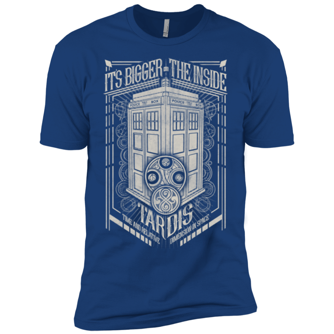 T-Shirts Royal / YXS The Vintage Series - It's Bigger on The Inside Boys Premium T-Shirt