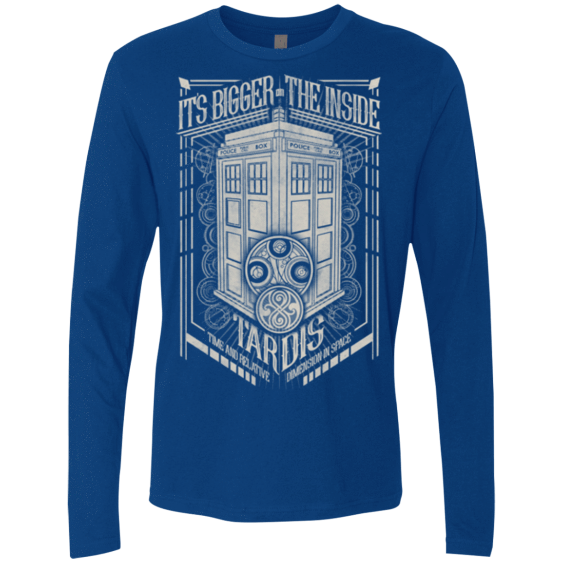 T-Shirts Royal / Small The Vintage Series - It's Bigger on The Inside Men's Premium Long Sleeve