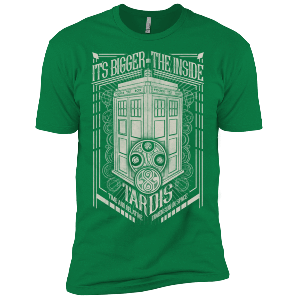 T-Shirts Kelly Green / X-Small The Vintage Series - It's Bigger on The Inside Men's Premium T-Shirt