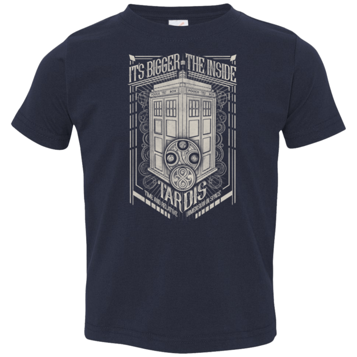 T-Shirts Navy / 2T The Vintage Series - It's Bigger on The Inside Toddler Premium T-Shirt