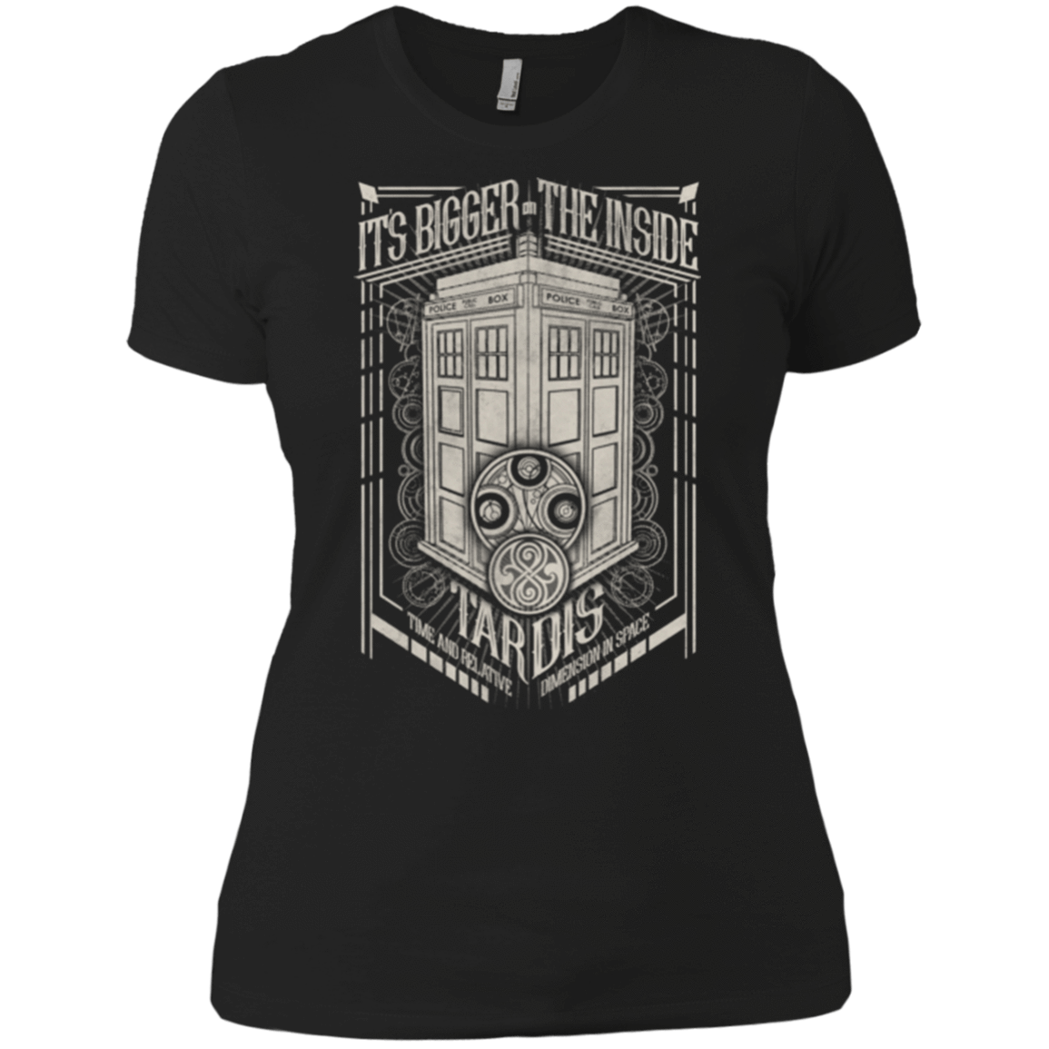 T-Shirts Black / X-Small The Vintage Series - It's Bigger on The Inside Women's Premium T-Shirt