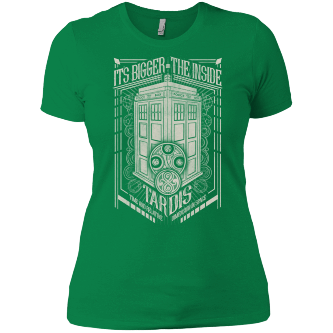 T-Shirts Kelly Green / X-Small The Vintage Series - It's Bigger on The Inside Women's Premium T-Shirt
