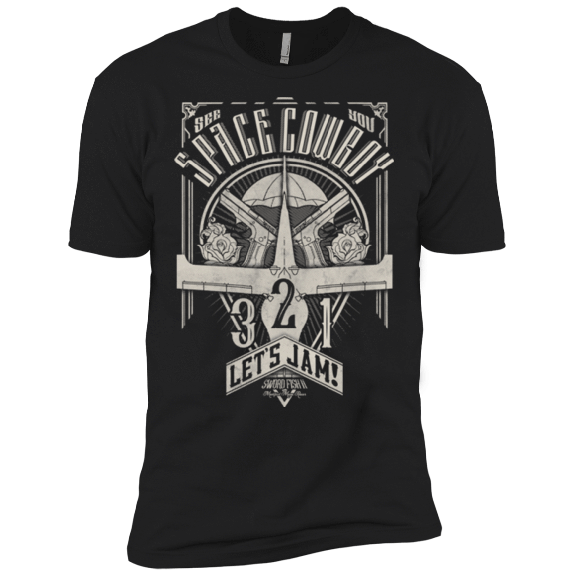 T-Shirts Black / X-Small The Vintage Series - Space Cowboy Men's Premium T-Shirt