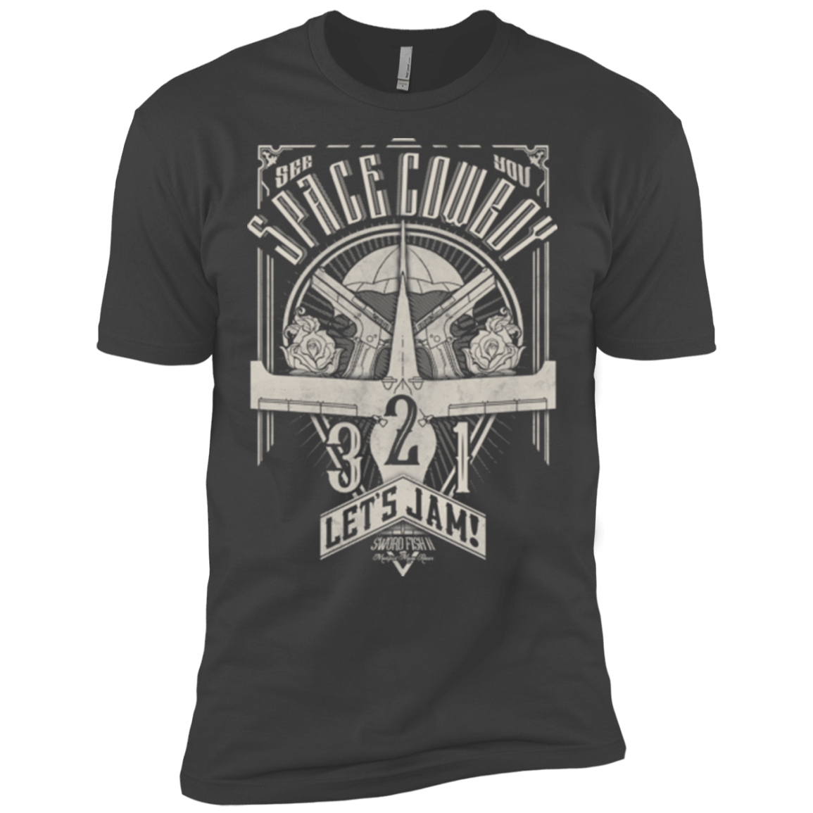 T-Shirts Heavy Metal / X-Small The Vintage Series - Space Cowboy Men's Premium T-Shirt