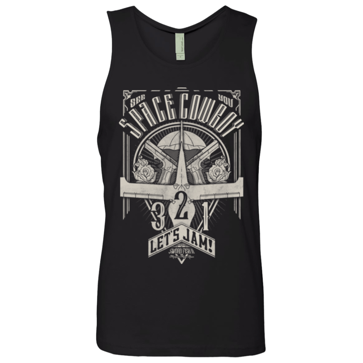 T-Shirts Black / Small The Vintage Series - Space Cowboy Men's Premium Tank Top