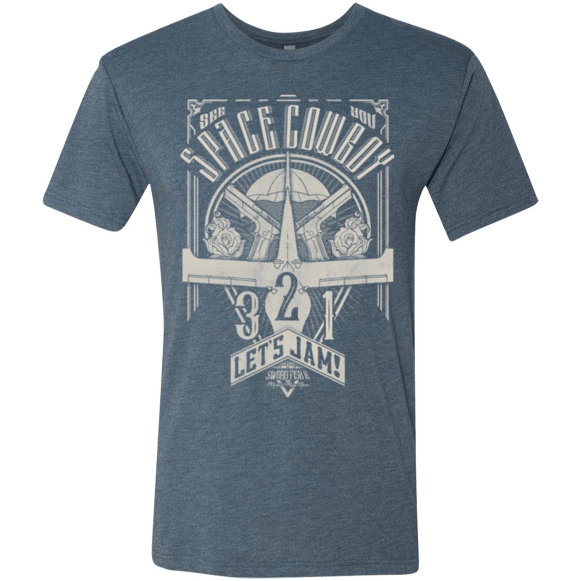 T-Shirts Indigo / Small The Vintage Series - Space Cowboy Men's Triblend T-Shirt