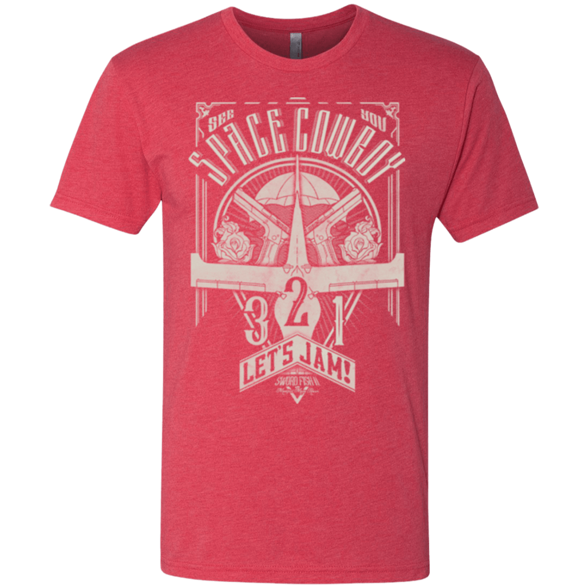 T-Shirts Vintage Red / Small The Vintage Series - Space Cowboy Men's Triblend T-Shirt