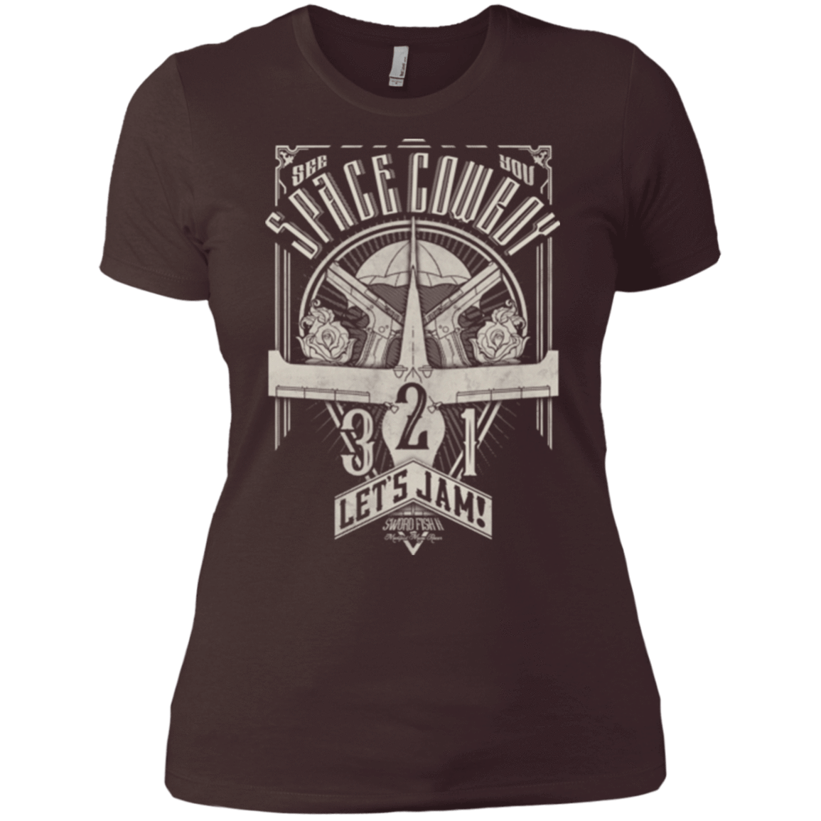 T-Shirts Dark Chocolate / X-Small The Vintage Series - Space Cowboy Women's Premium T-Shirt