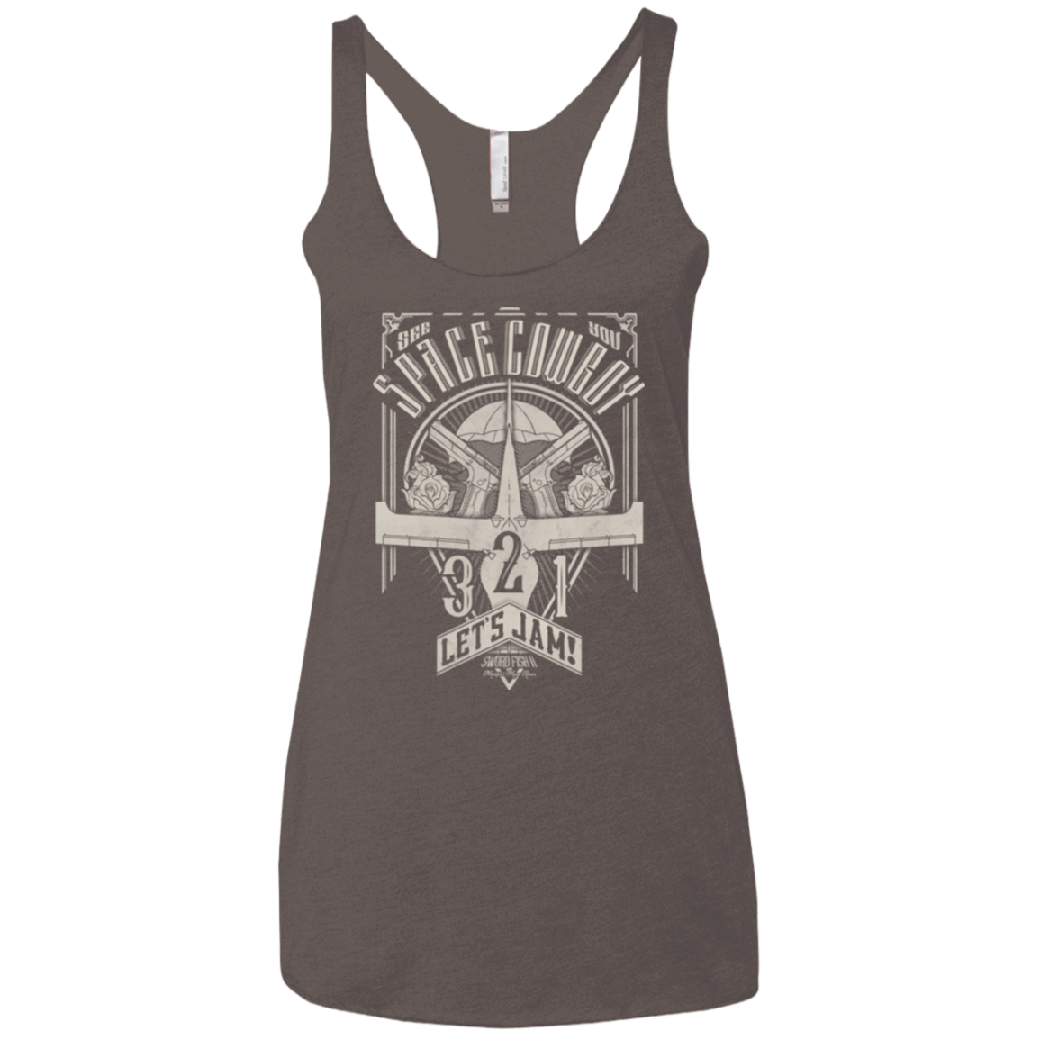T-Shirts Macchiato / X-Small The Vintage Series - Space Cowboy Women's Triblend Racerback Tank