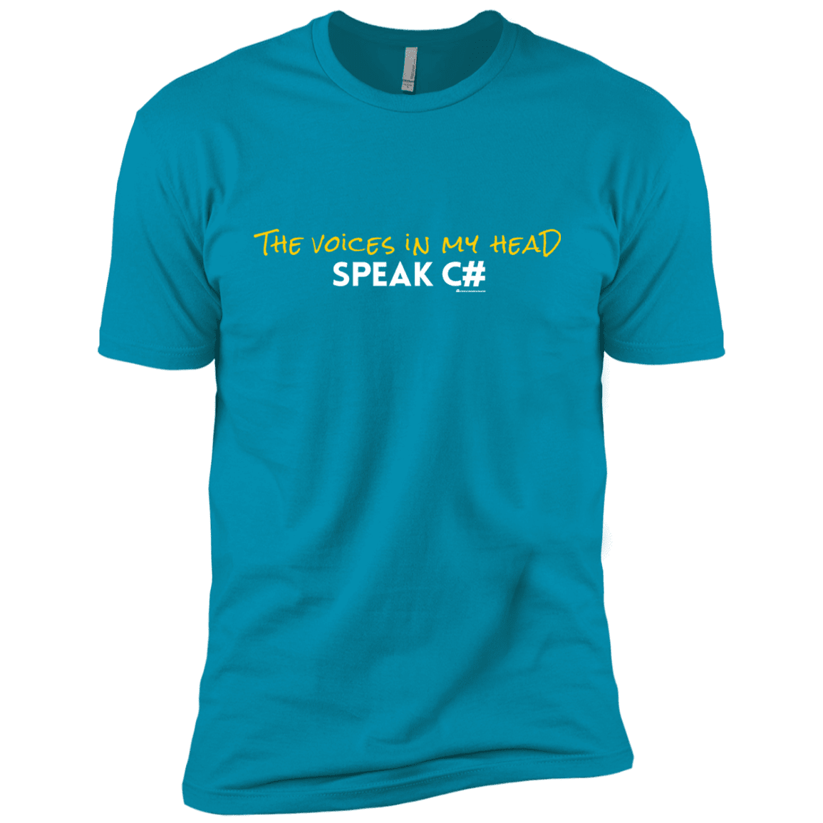 T-Shirts Turquoise / YXS The Voices In My Head Speak C# Boys Premium T-Shirt