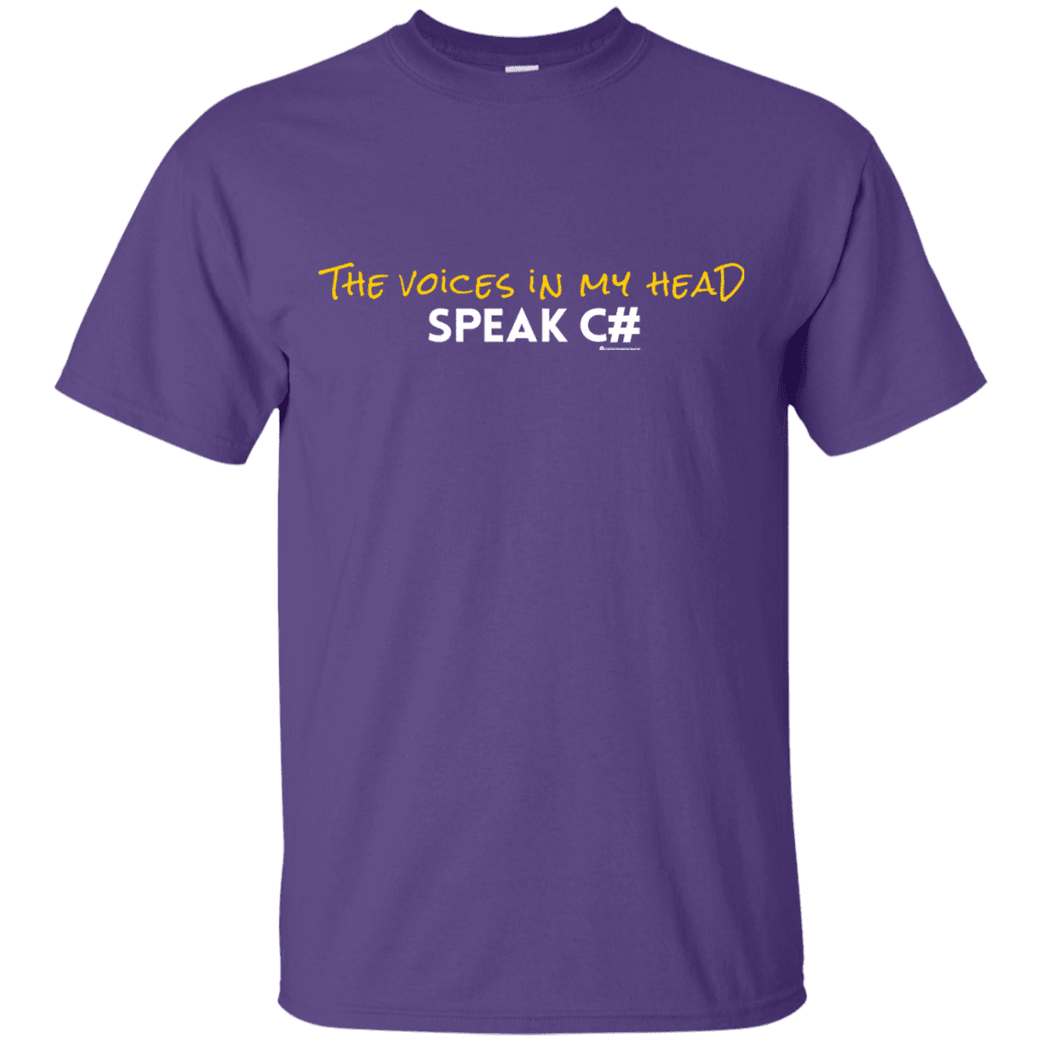 T-Shirts Purple / Small The Voices In My Head Speak C# T-Shirt