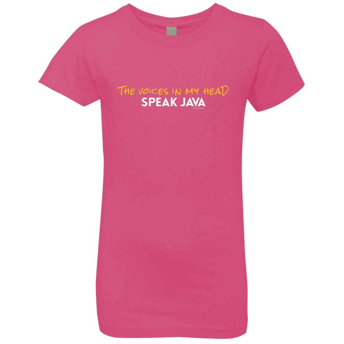 The Voices In My Head Speak Java Girls Premium T-Shirt