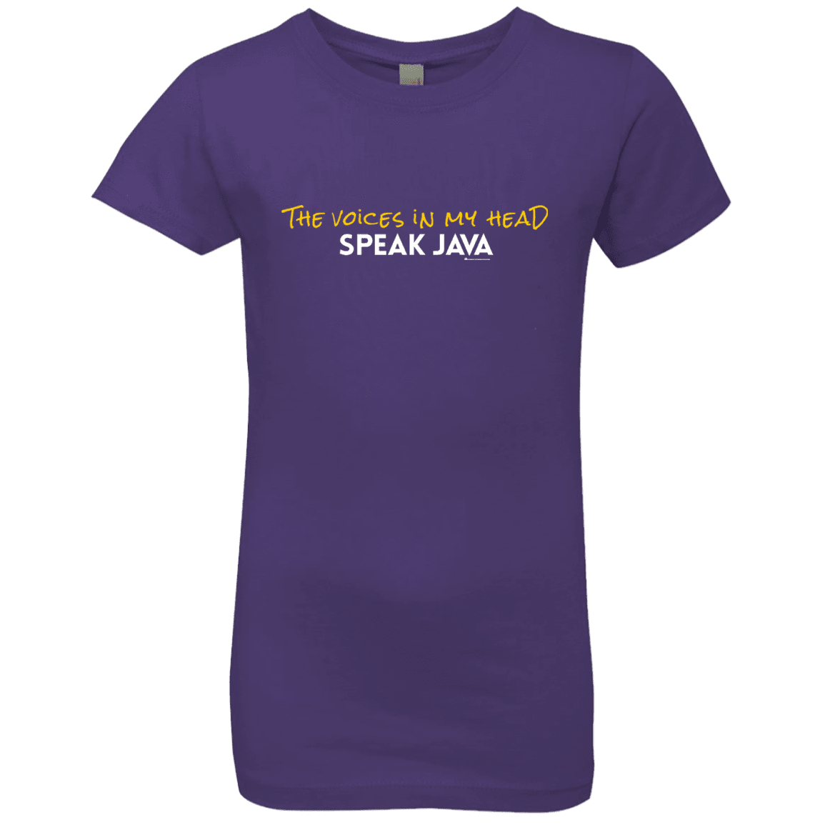 The Voices In My Head Speak Java Girls Premium T-Shirt
