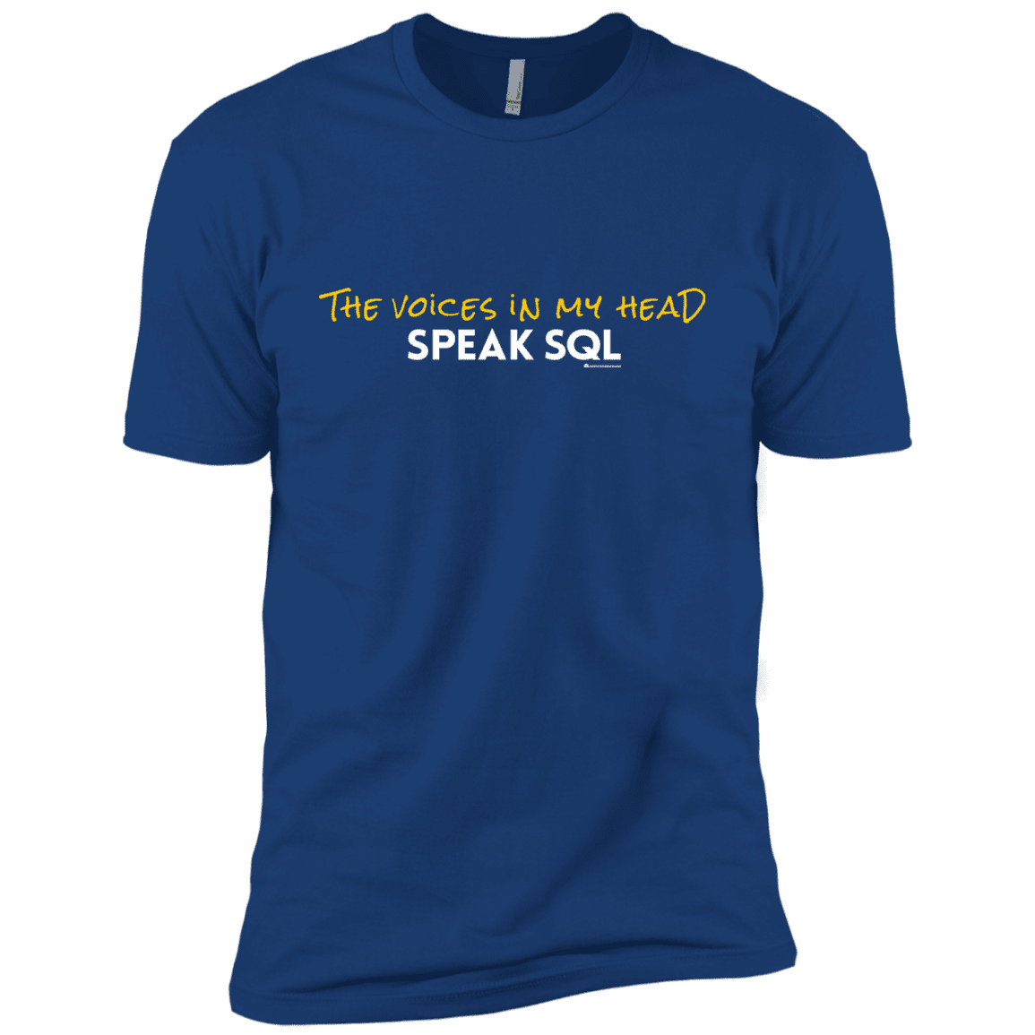 T-Shirts Royal / YXS The Voices In My Head Speak SQL Boys Premium T-Shirt