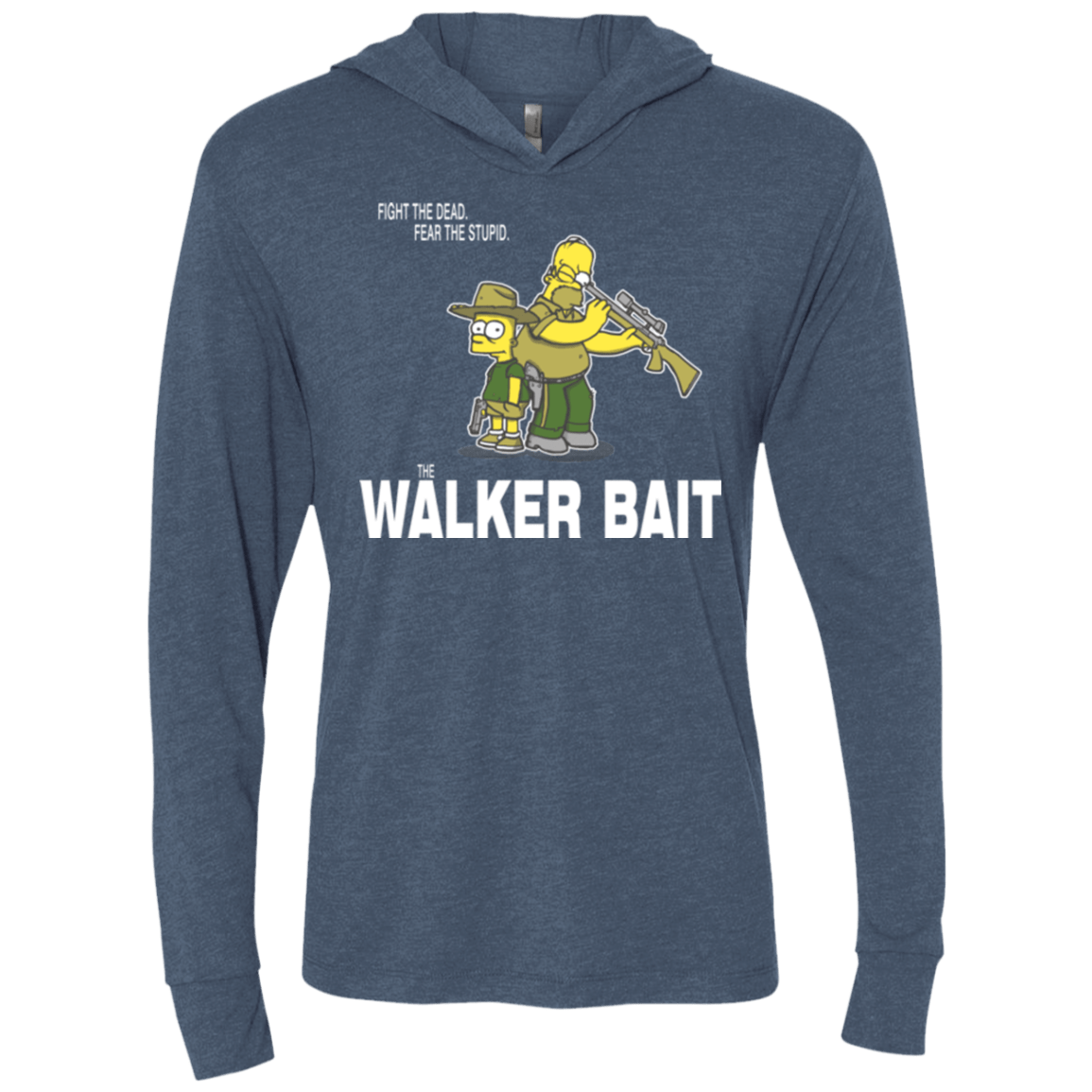 The Walker Bait Triblend Long Sleeve Hoodie Tee