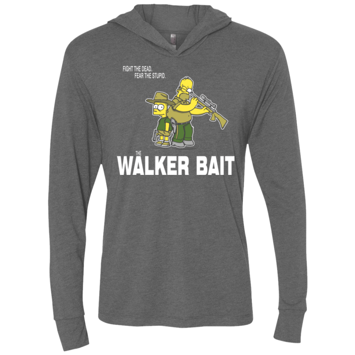The Walker Bait Triblend Long Sleeve Hoodie Tee