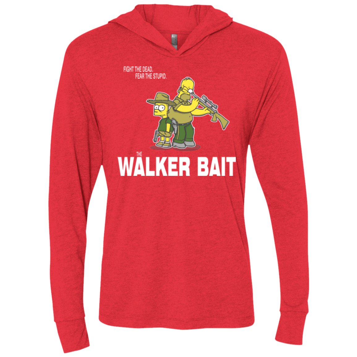 The Walker Bait Triblend Long Sleeve Hoodie Tee