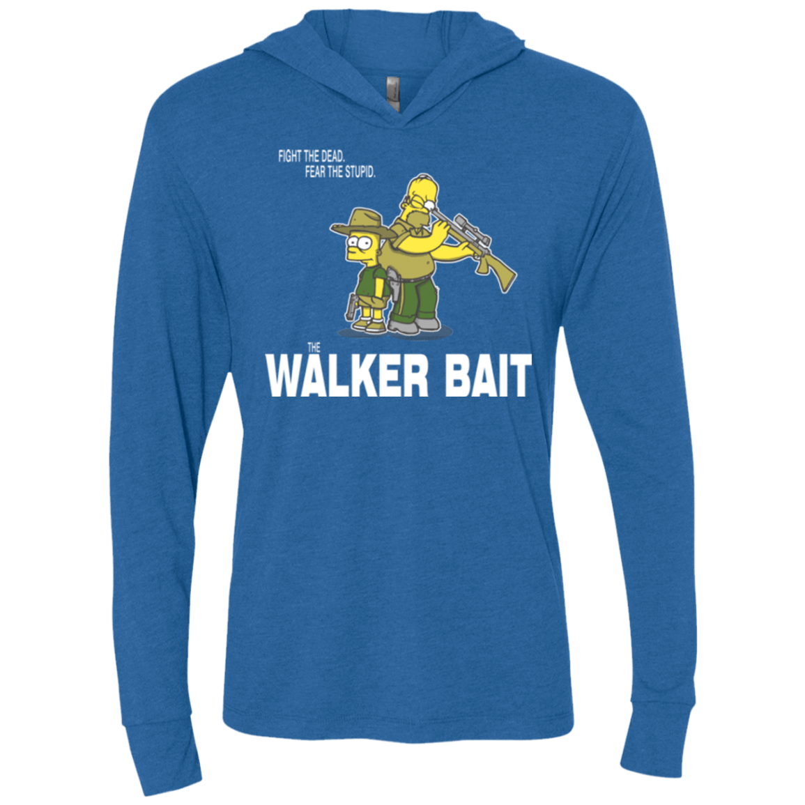 The Walker Bait Triblend Long Sleeve Hoodie Tee