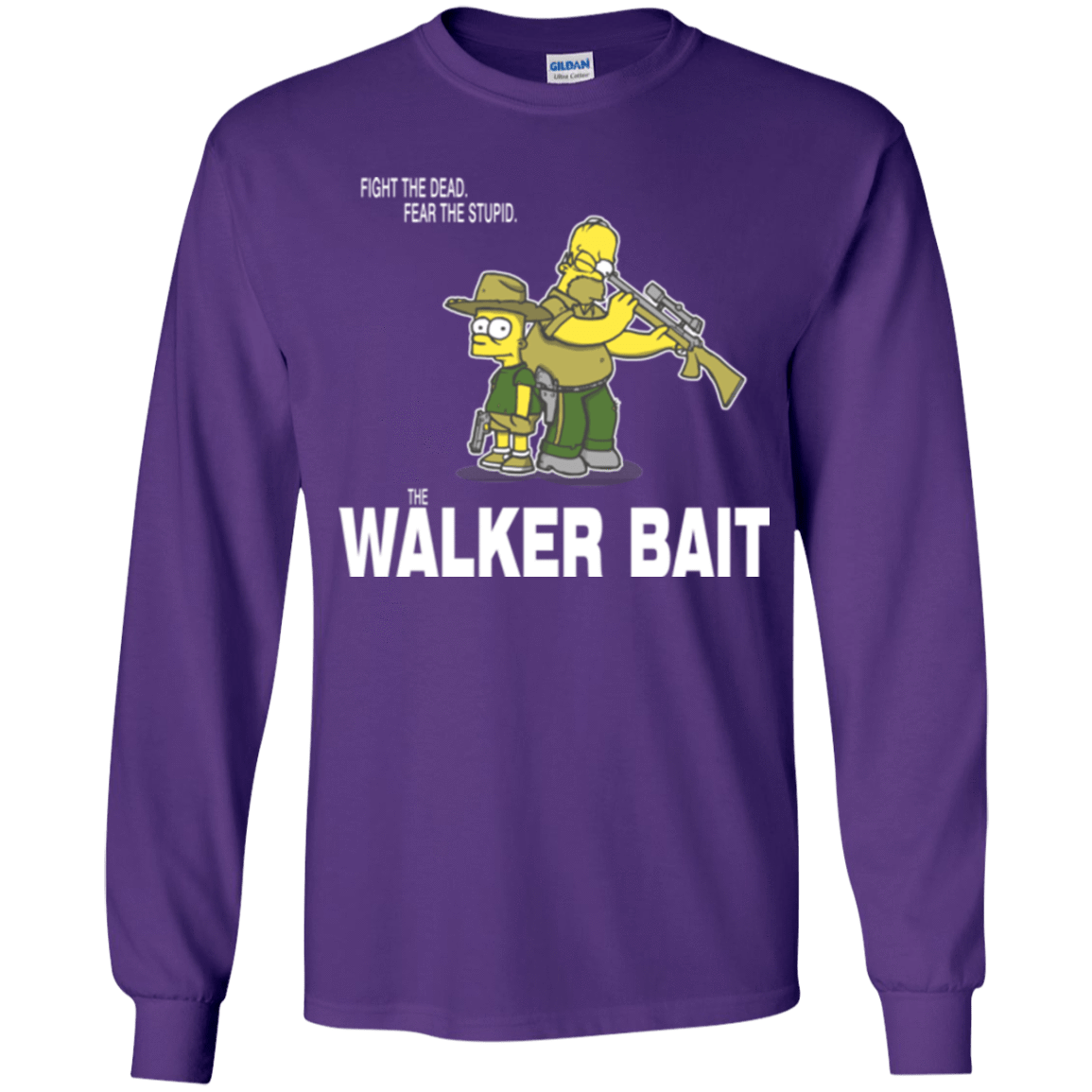 T-Shirts Purple / YS The Walker Bait Youth Long Sleeve T-Shirt