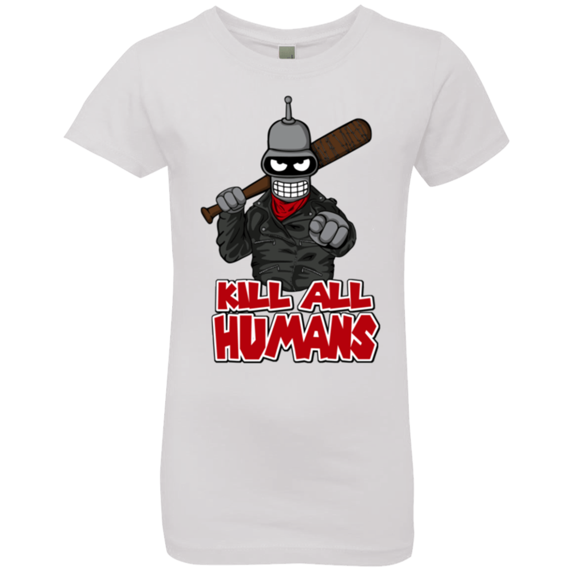 T-Shirts White / YXS The Walking Bot Girls Premium T-Shirt