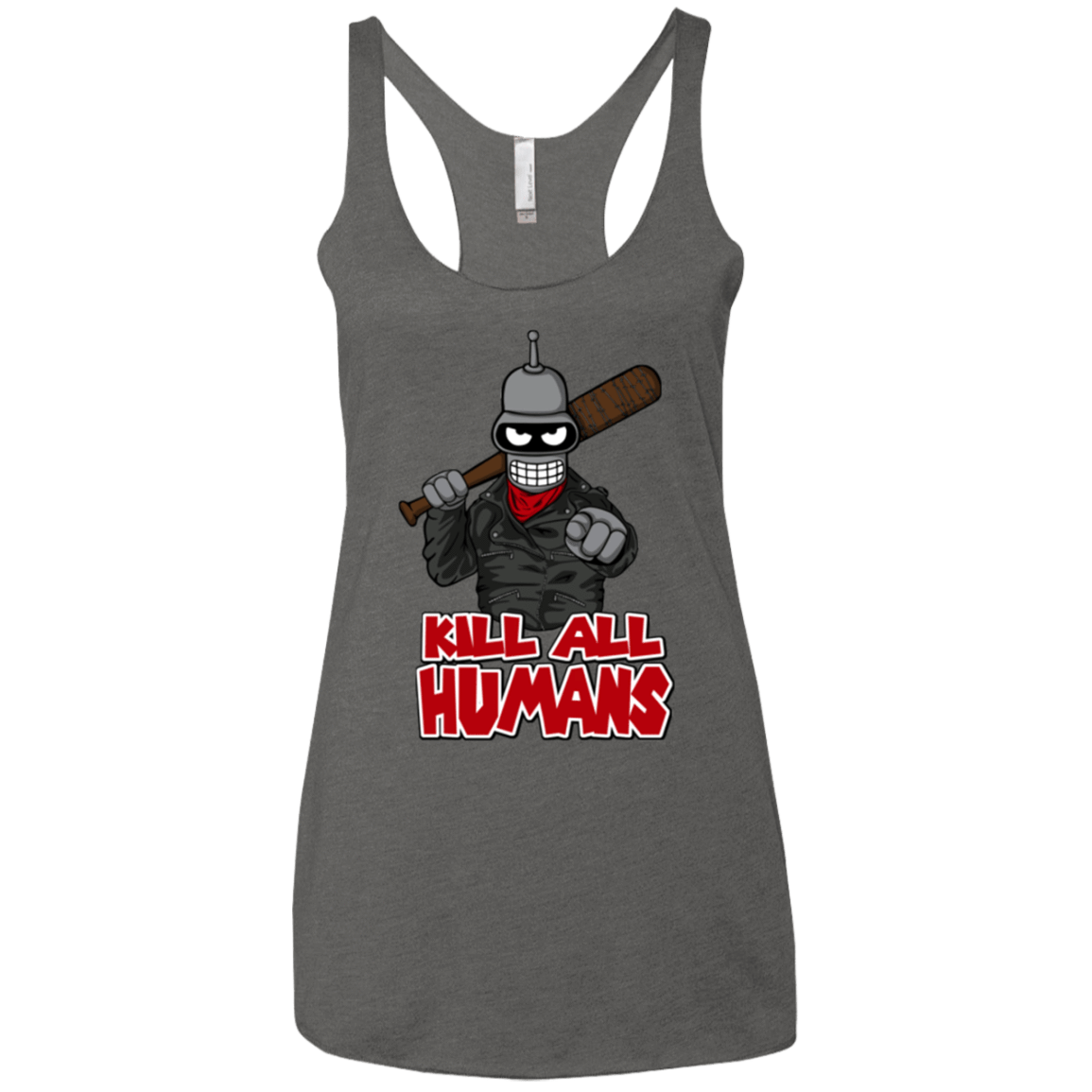 T-Shirts Premium Heather / X-Small The Walking Bot Women's Triblend Racerback Tank
