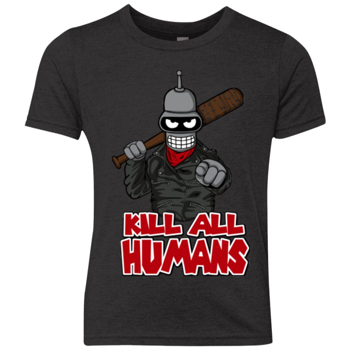 T-Shirts Vintage Black / YXS The Walking Bot Youth Triblend T-Shirt