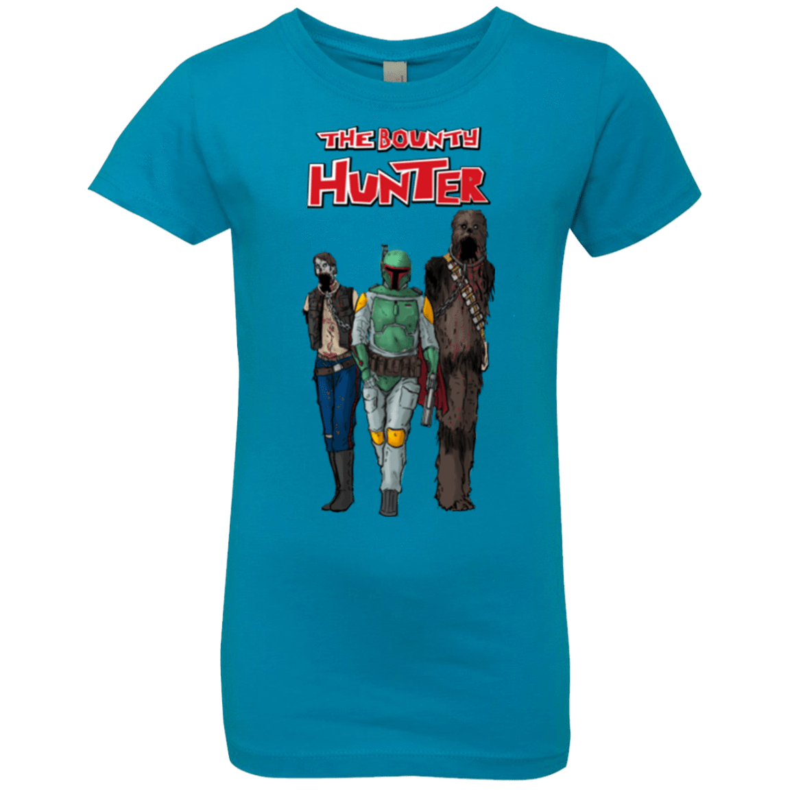 T-Shirts Turquoise / YXS The Walking Bounty Hunter Girls Premium T-Shirt
