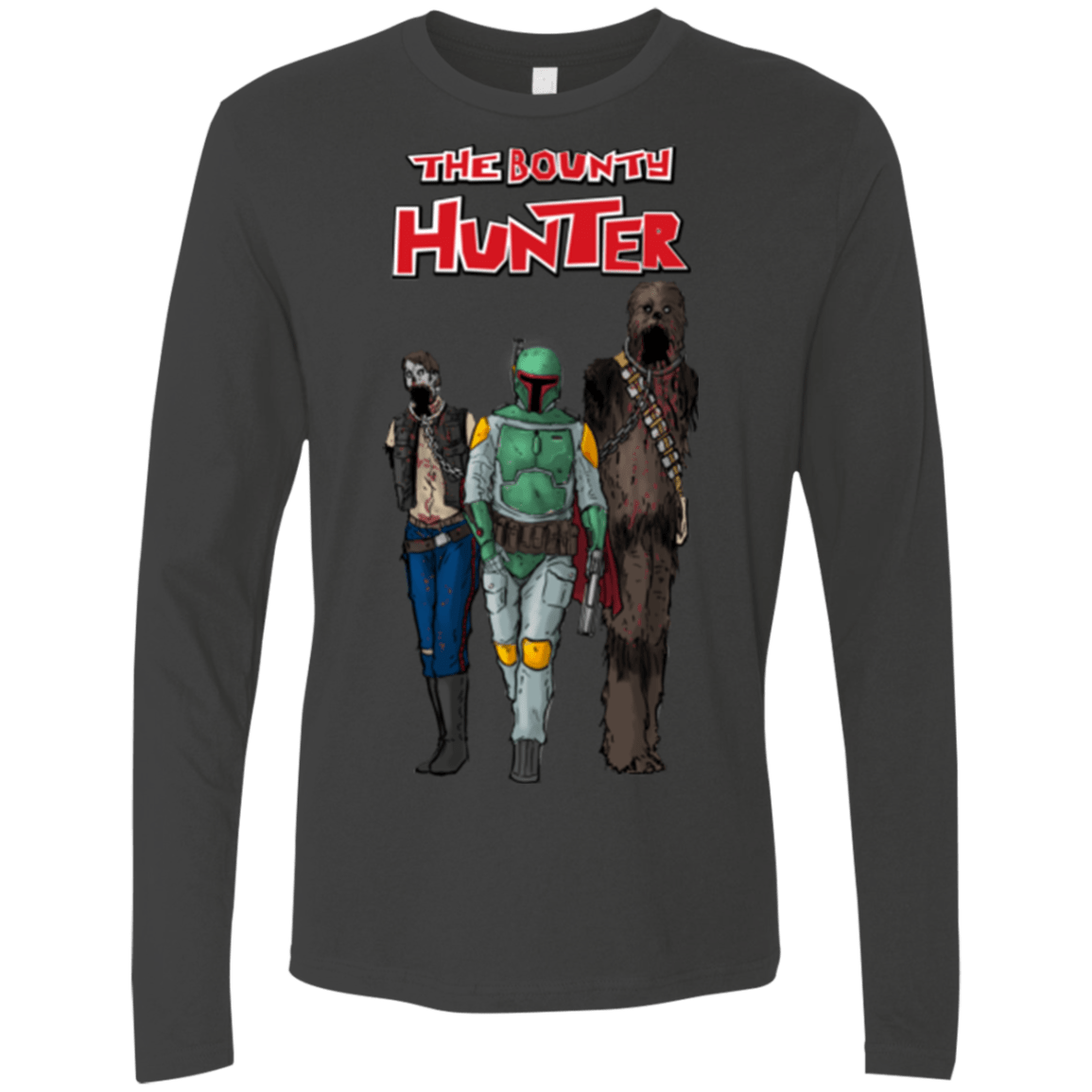 T-Shirts Heavy Metal / Small The Walking Bounty Hunter Men's Premium Long Sleeve