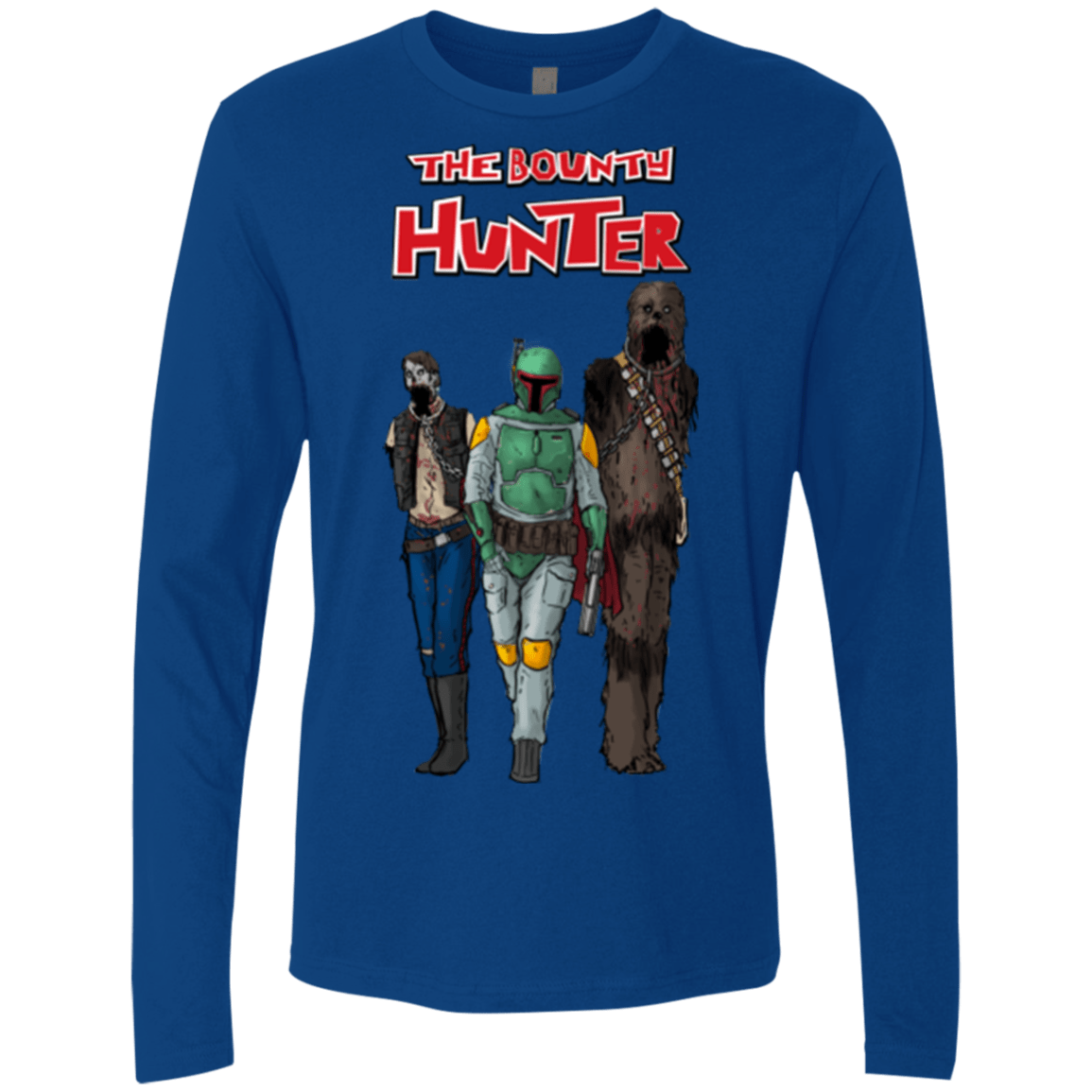 T-Shirts Royal / Small The Walking Bounty Hunter Men's Premium Long Sleeve