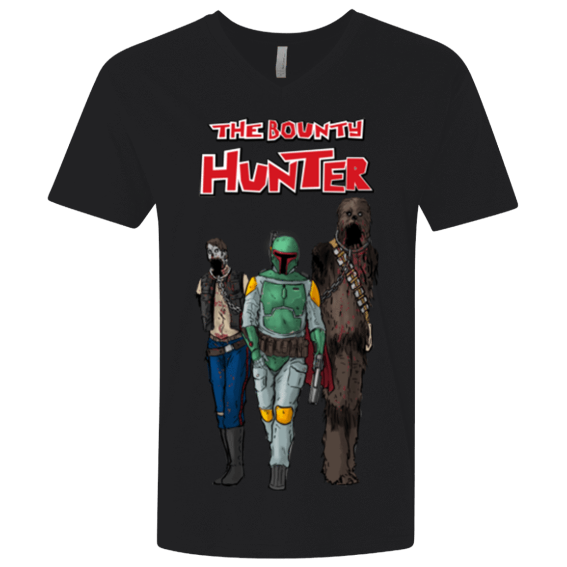 T-Shirts Black / X-Small The Walking Bounty Hunter Men's Premium V-Neck