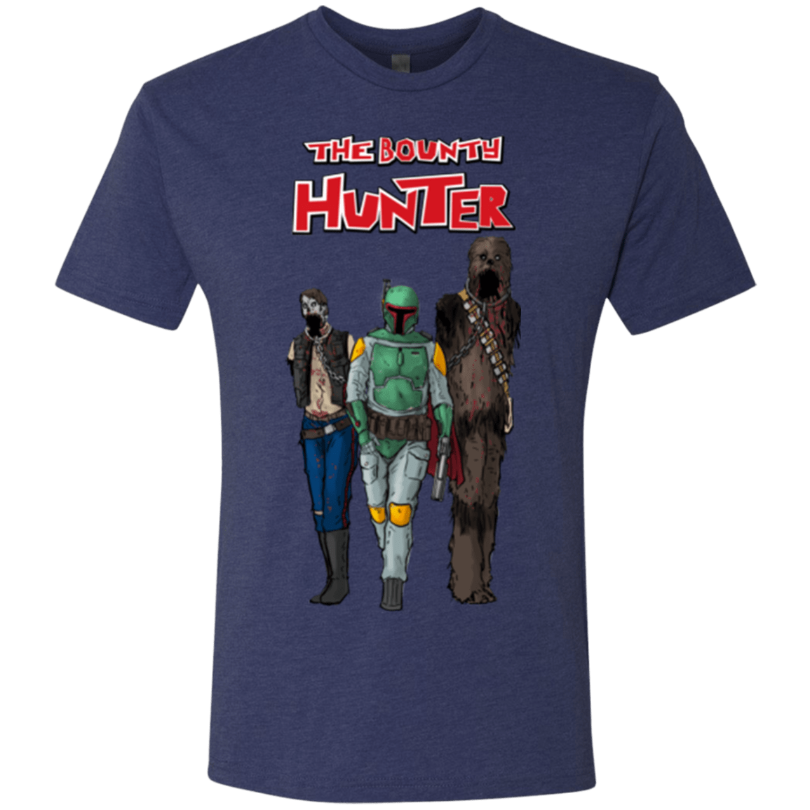 T-Shirts Vintage Navy / Small The Walking Bounty Hunter Men's Triblend T-Shirt