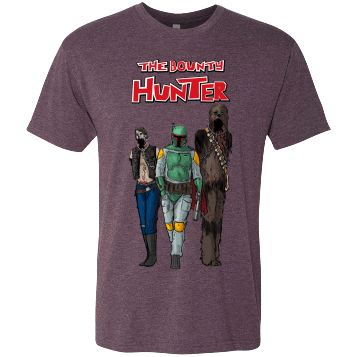 T-Shirts Vintage Purple / Small The Walking Bounty Hunter Men's Triblend T-Shirt