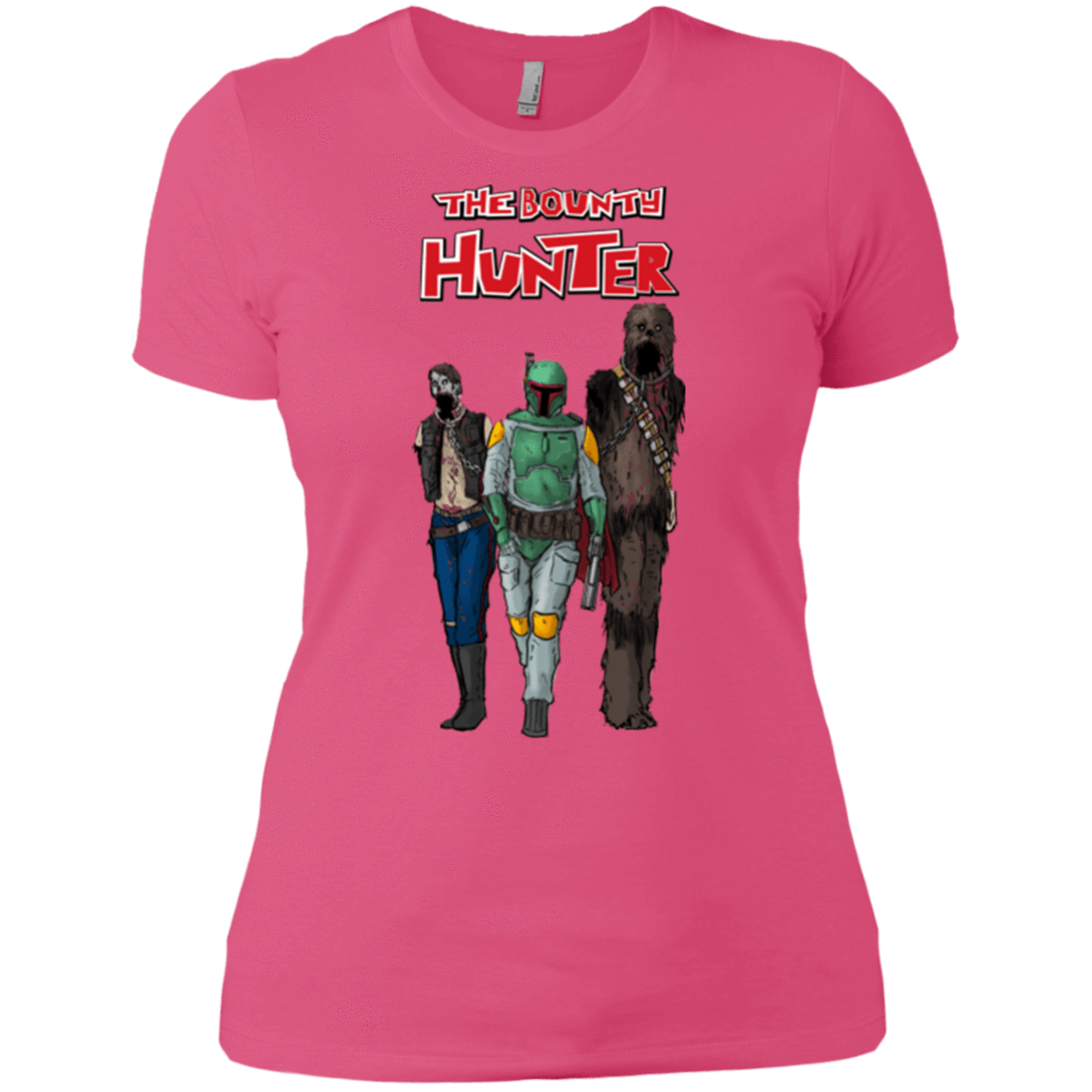 T-Shirts Hot Pink / X-Small The Walking Bounty Hunter Women's Premium T-Shirt
