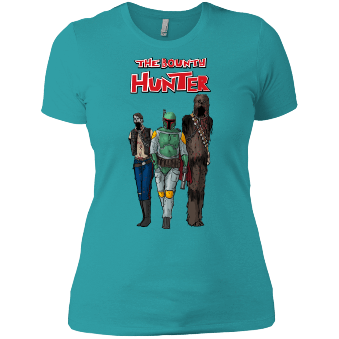 T-Shirts Tahiti Blue / X-Small The Walking Bounty Hunter Women's Premium T-Shirt