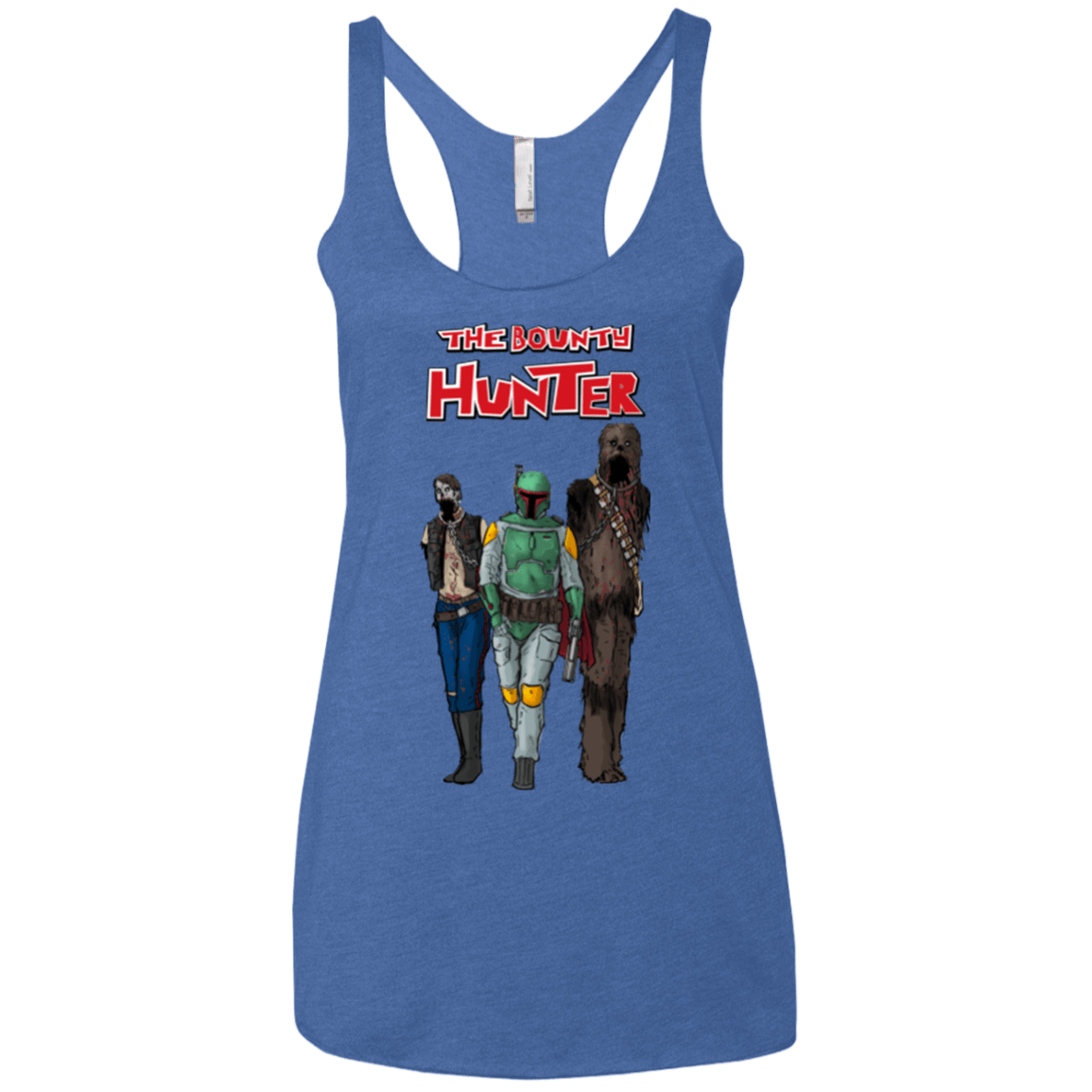 T-Shirts Vintage Royal / X-Small The Walking Bounty Hunter Women's Triblend Racerback Tank