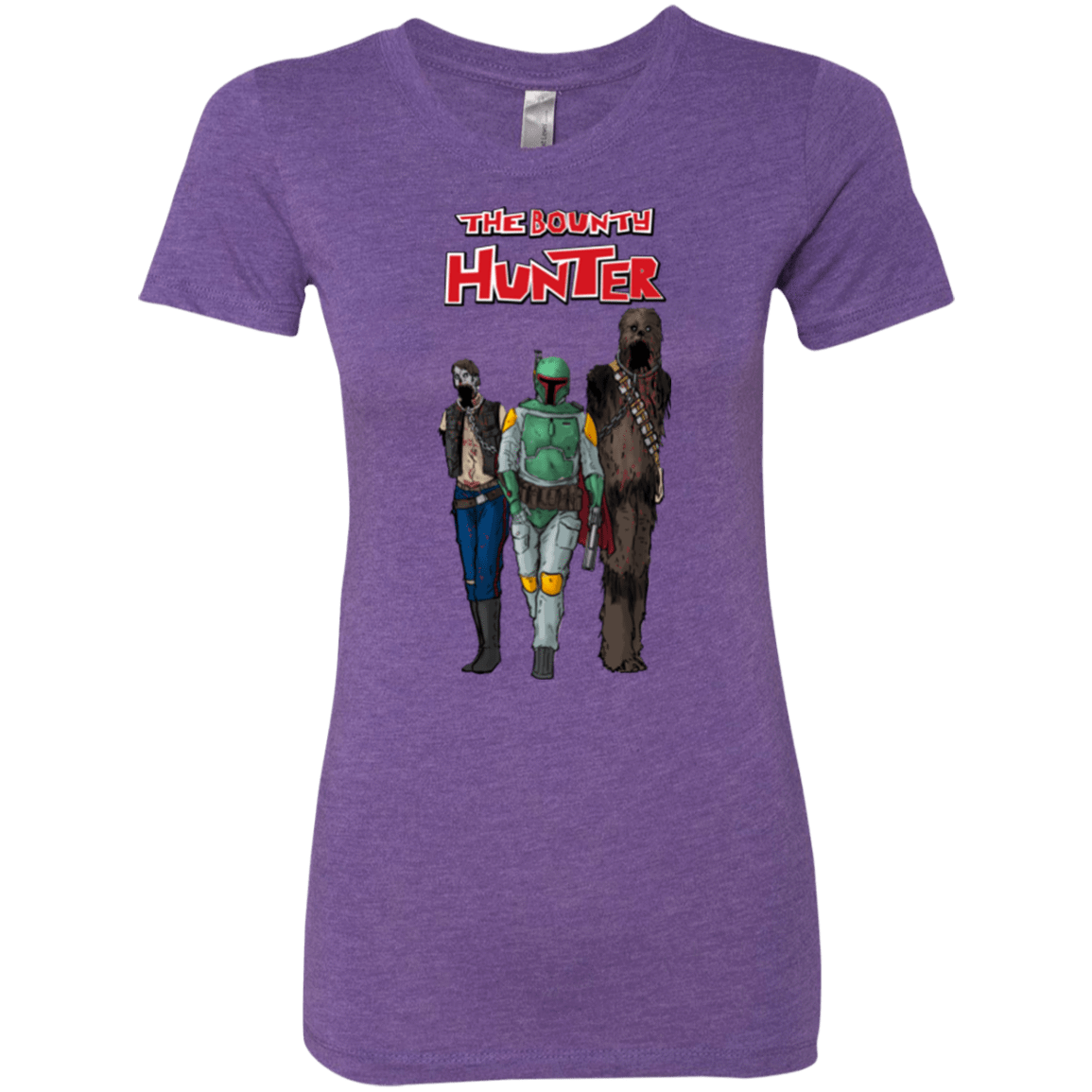 T-Shirts Purple Rush / Small The Walking Bounty Hunter Women's Triblend T-Shirt