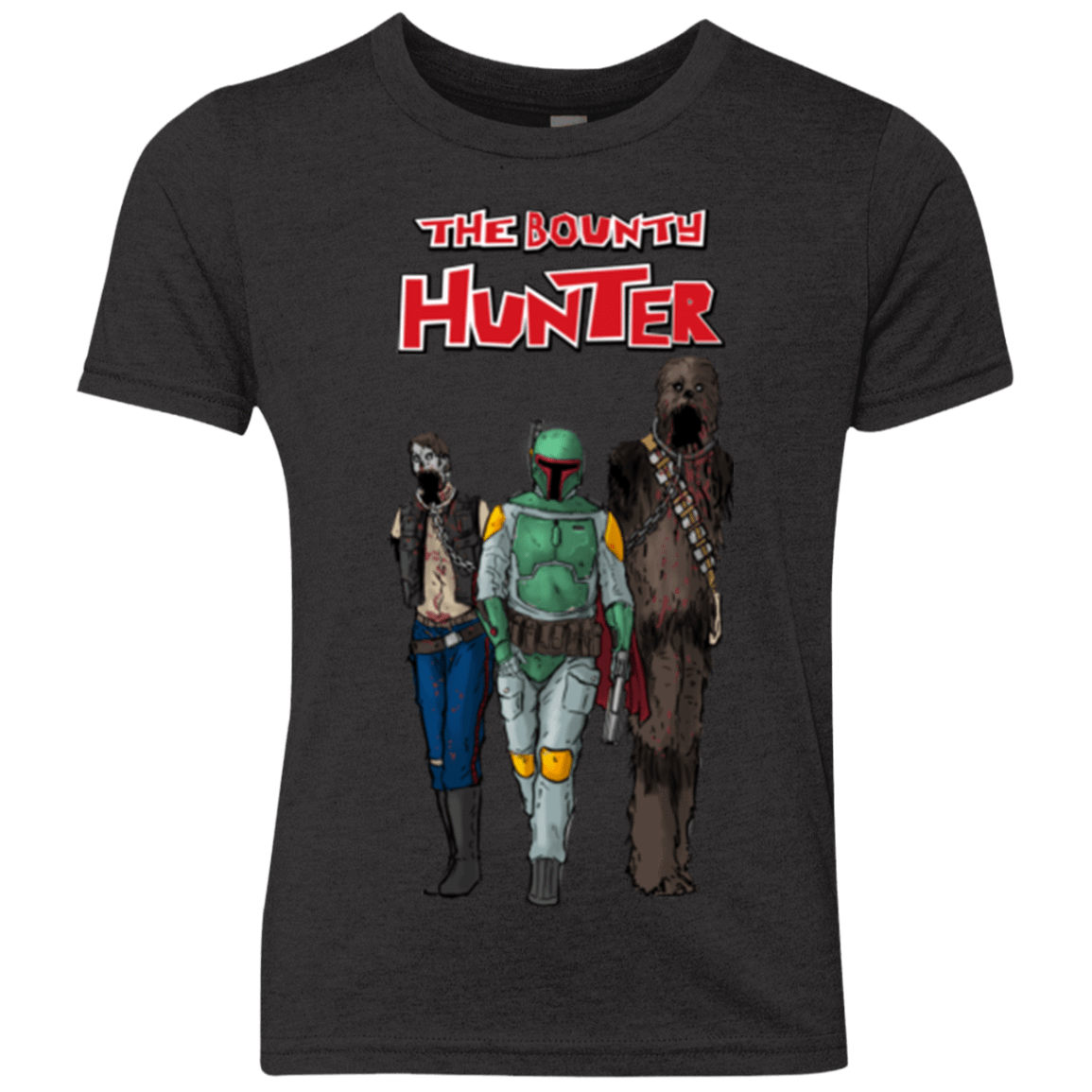 T-Shirts Vintage Black / YXS The Walking Bounty Hunter Youth Triblend T-Shirt