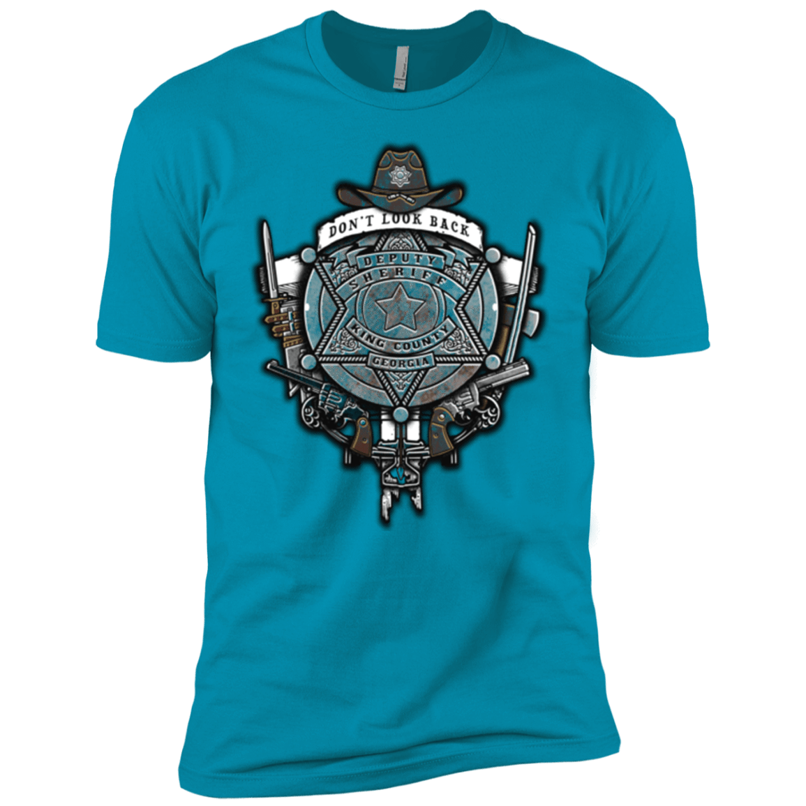 T-Shirts Turquoise / YXS The Walking Crest Boys Premium T-Shirt