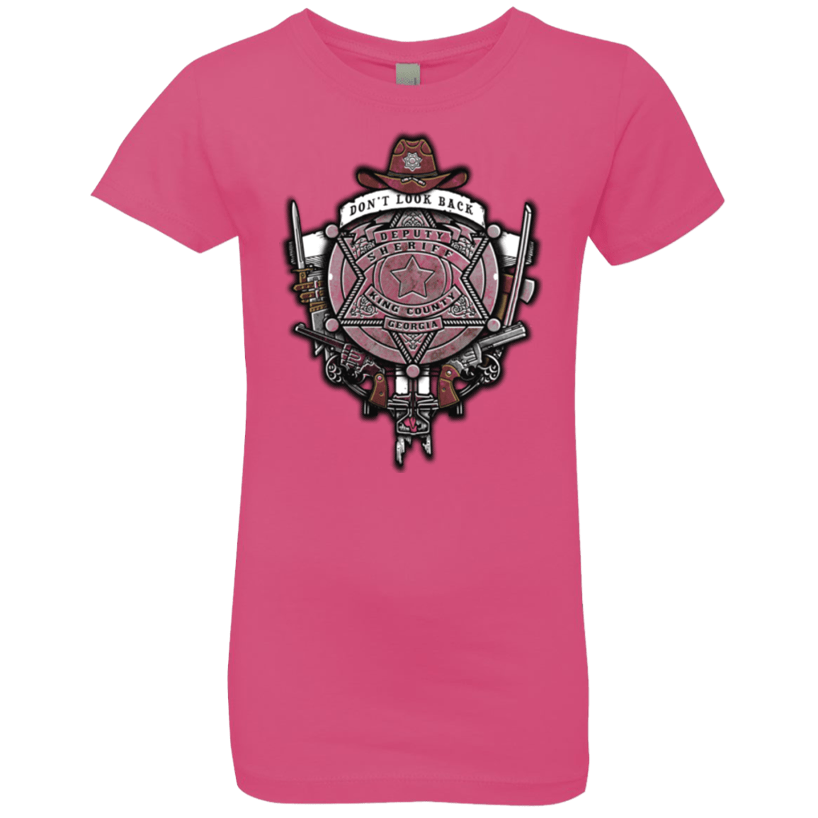 T-Shirts Hot Pink / YXS The Walking Crest Girls Premium T-Shirt