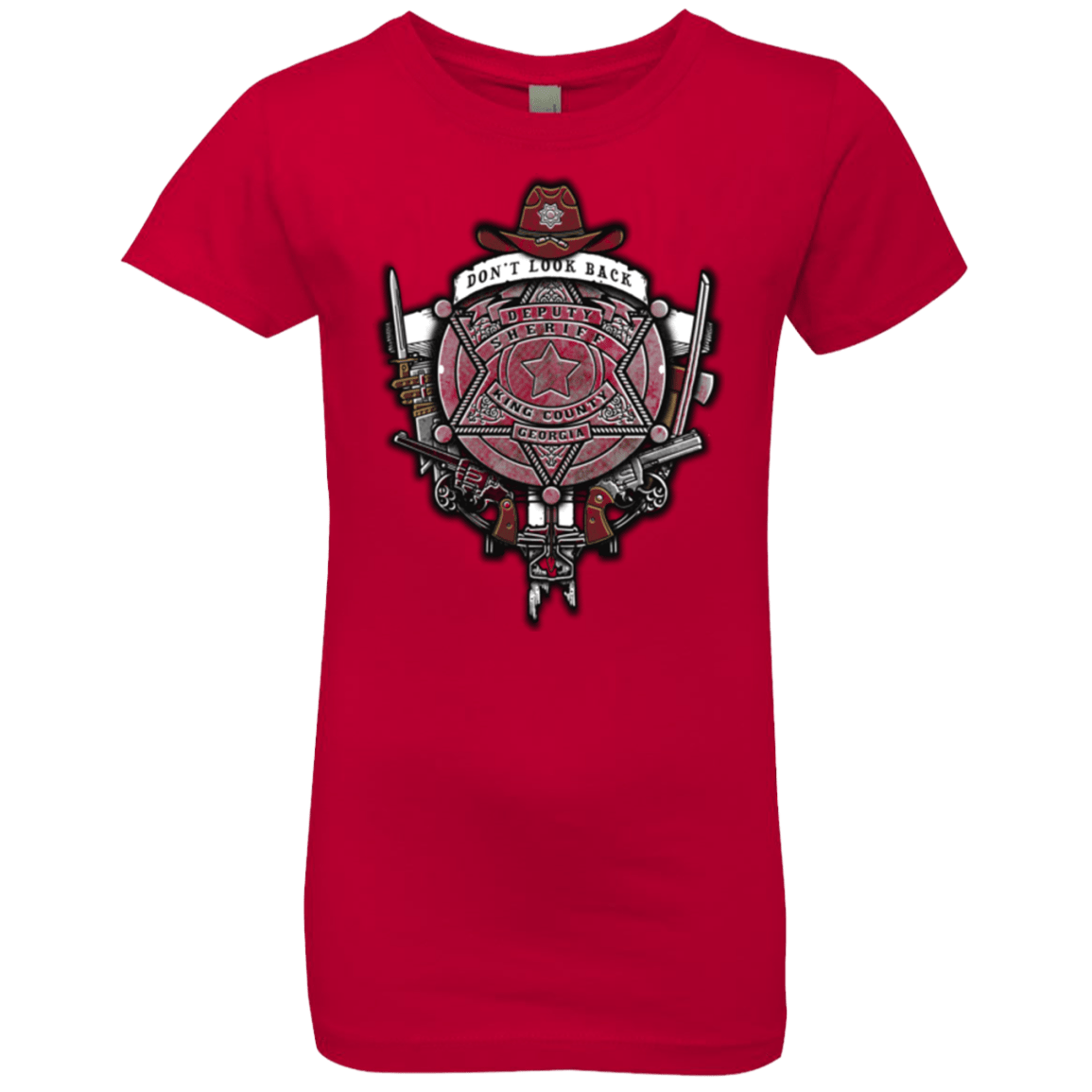 T-Shirts Red / YXS The Walking Crest Girls Premium T-Shirt