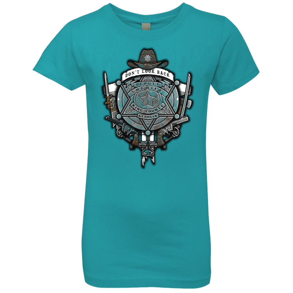 T-Shirts Tahiti Blue / YXS The Walking Crest Girls Premium T-Shirt