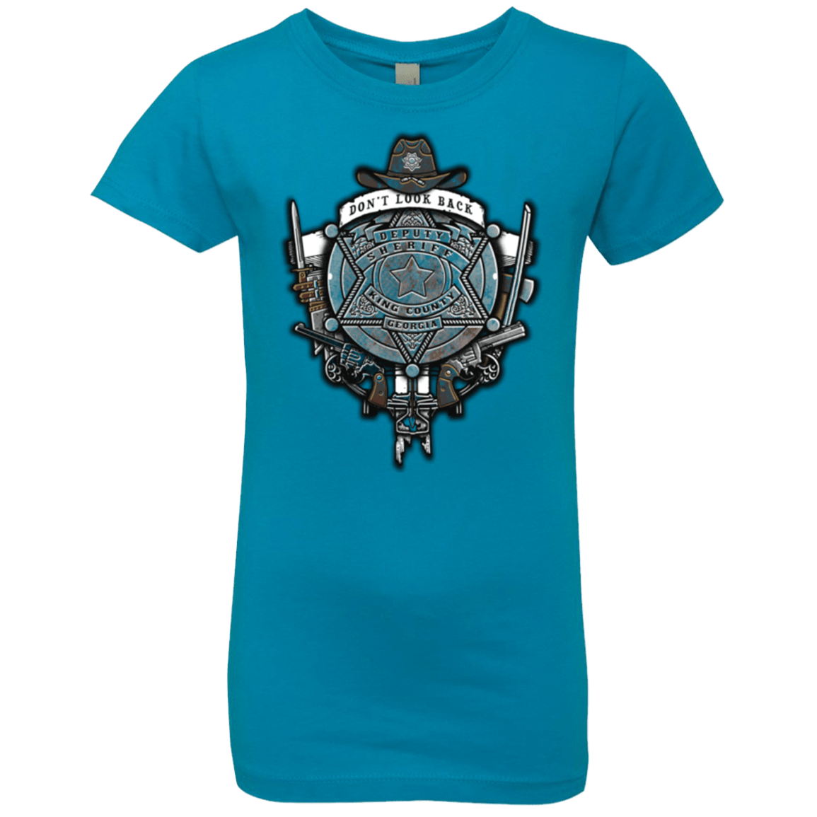 T-Shirts Turquoise / YXS The Walking Crest Girls Premium T-Shirt