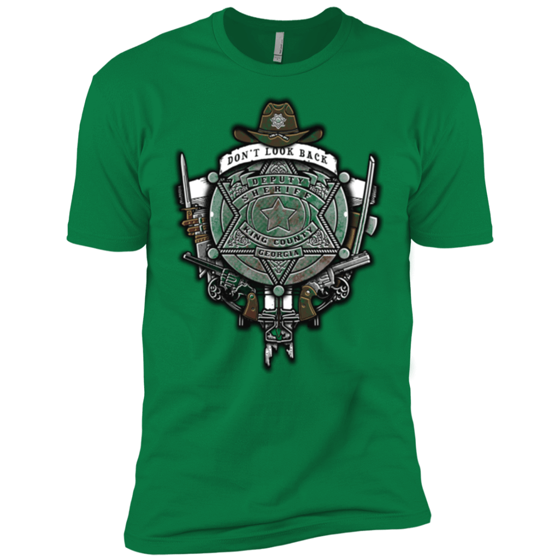T-Shirts Kelly Green / X-Small The Walking Crest Men's Premium T-Shirt